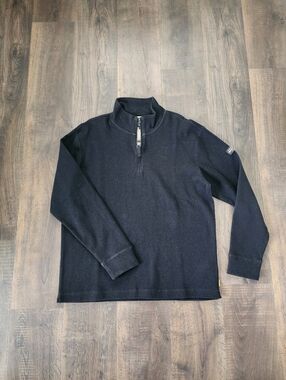Quiksilver Waterman Men's Black Zip-Up Sweater